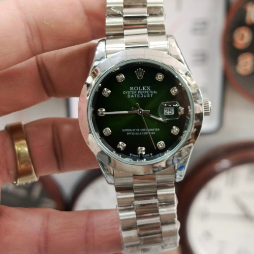Rolex Oyster Perpetual Datejust –Beautiful Dial with Diamond Markers
