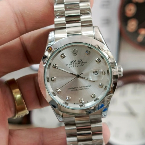Rolex Oyster Perpetual Datejust –Beautiful Dial with Diamond Markers