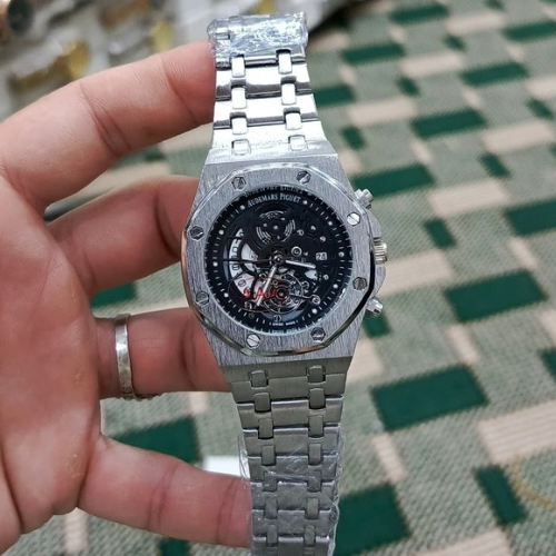 Audemars Piguet Royal Oak Skeleton Dial Automatic Watch – Luxury Stainless Steel Timepiece
