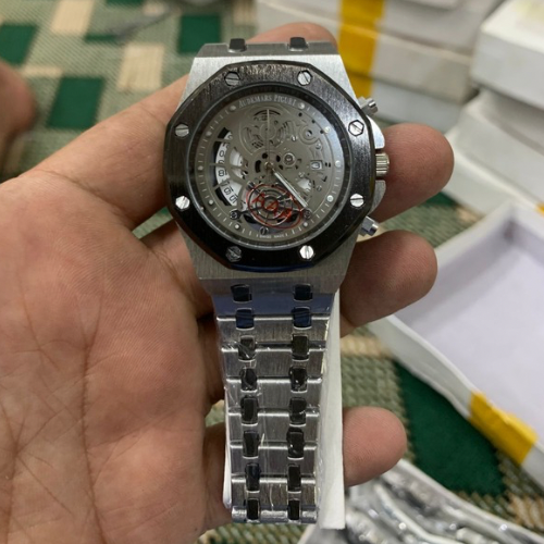 Audemars Piguet Royal Oak Skeleton Dial Automatic Watch – Luxury Stainless Steel Timepiece
