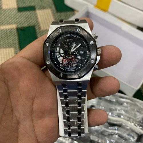 Audemars Piguet Royal Oak Skeleton Dial Automatic Watch – Luxury Stainless Steel Timepiece