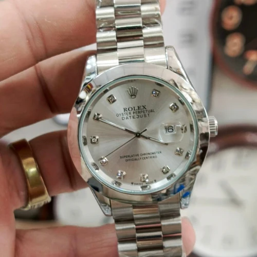 Rolex Oyster Perpetual Datejust –Beautiful Dial with Diamond Markers - Image 3